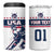 Custom USA Hockey 4 in 1 Can Cooler Tumbler Team USA Champions