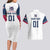 Custom USA Hockey Couples Matching Long Sleeve Bodycon Dress and Hawaiian Shirt Team USA Champions - Wonder Print Shop