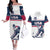 Custom USA Hockey Couples Matching Off The Shoulder Long Sleeve Dress and Hawaiian Shirt Team USA Champions - Wonder Print Shop