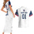 Custom USA Hockey Couples Matching Short Sleeve Bodycon Dress and Hawaiian Shirt Team USA Champions - Wonder Print Shop