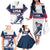 Custom USA Hockey Family Matching Off The Shoulder Long Sleeve Dress and Hawaiian Shirt Team USA Champions - Wonder Print Shop