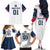 Custom USA Hockey Family Matching Off The Shoulder Long Sleeve Dress and Hawaiian Shirt Team USA Champions - Wonder Print Shop