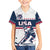 Custom USA Hockey Family Matching Short Sleeve Bodycon Dress and Hawaiian Shirt Team USA Champions - Wonder Print Shop