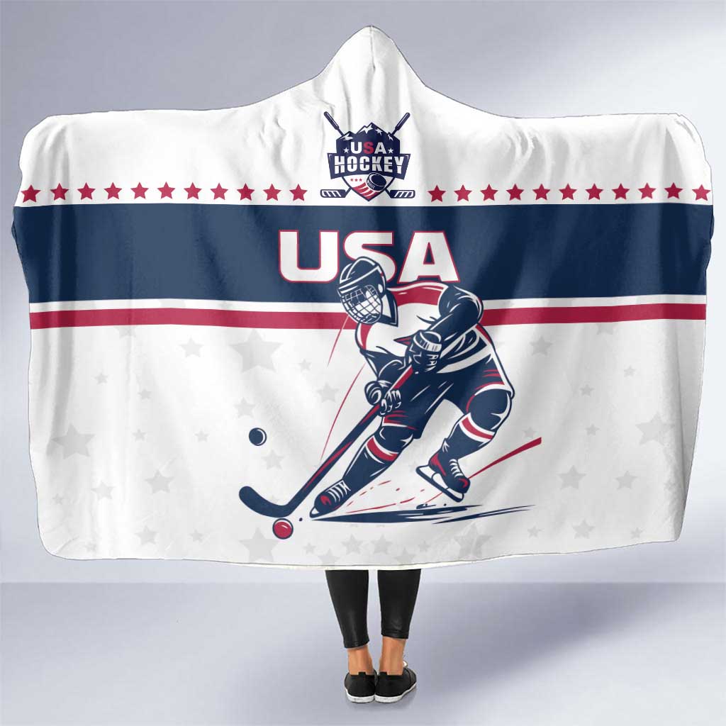 USA Hockey Hooded Blanket Team USA Champions