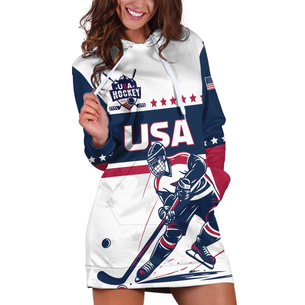 Custom USA Hockey Hoodie Dress Team USA Champions - Wonder Print Shop