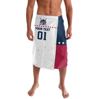 Ice hockey lavalava with flag colors, 'YOUR TEXT' and number 01