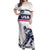 Custom USA Hockey Off Shoulder Maxi Dress Team USA Champions - Wonder Print Shop