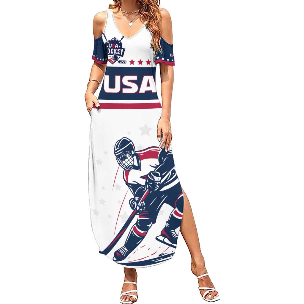 Custom USA Hockey Summer Maxi Dress Team USA Champions