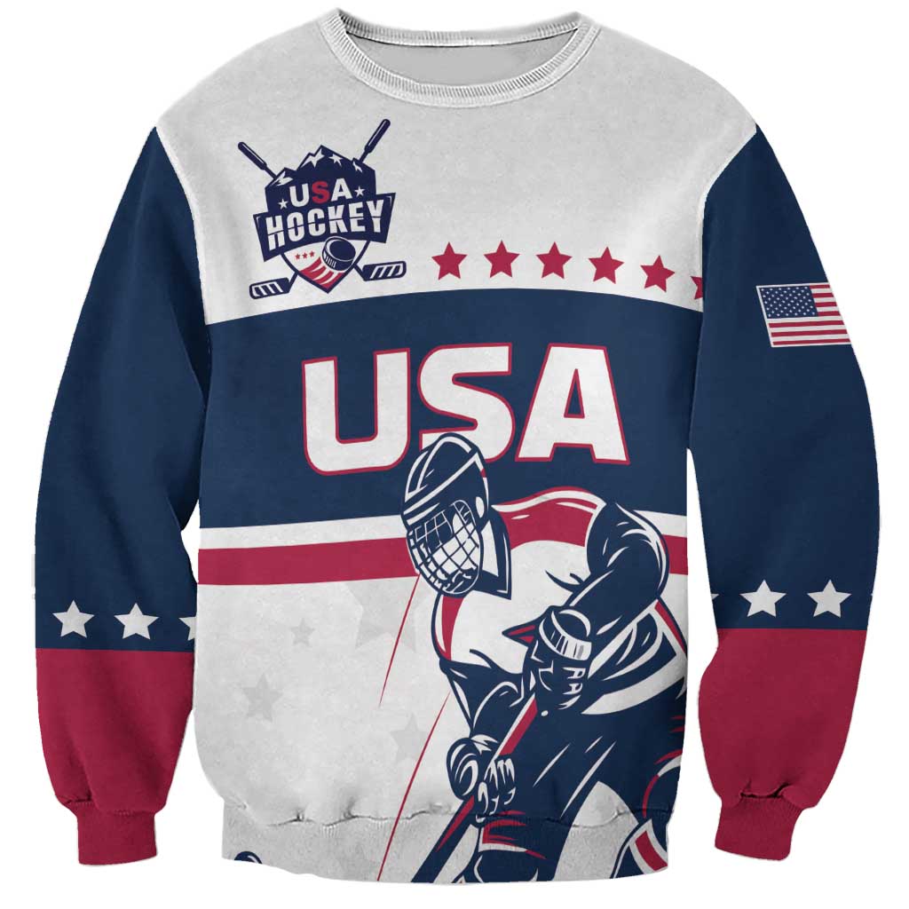 Custom USA Hockey Sweatshirt Team USA Champions