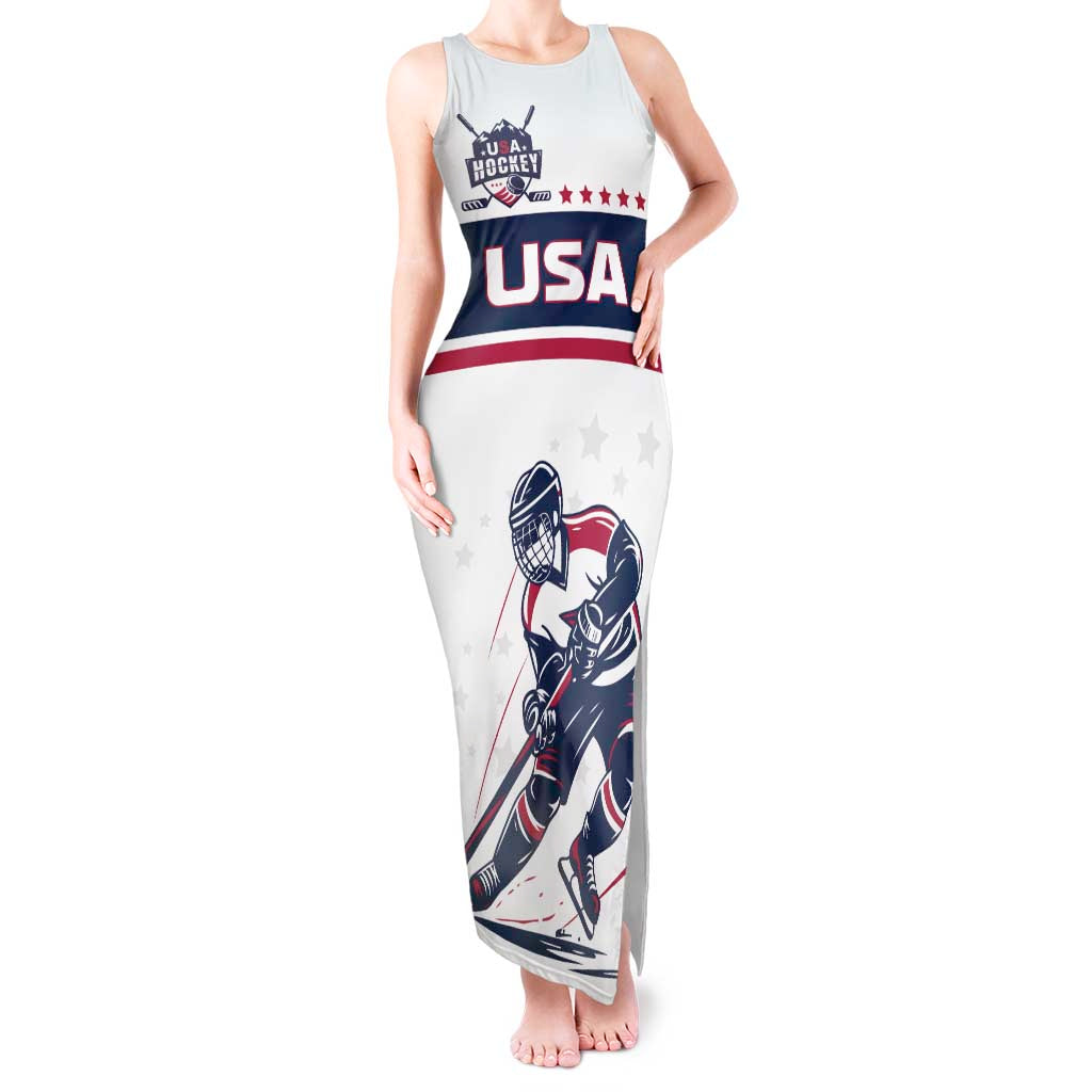 Custom USA Hockey Tank Maxi Dress Team USA Champions