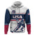 Custom USA Hockey Zip Hoodie Team USA Champions