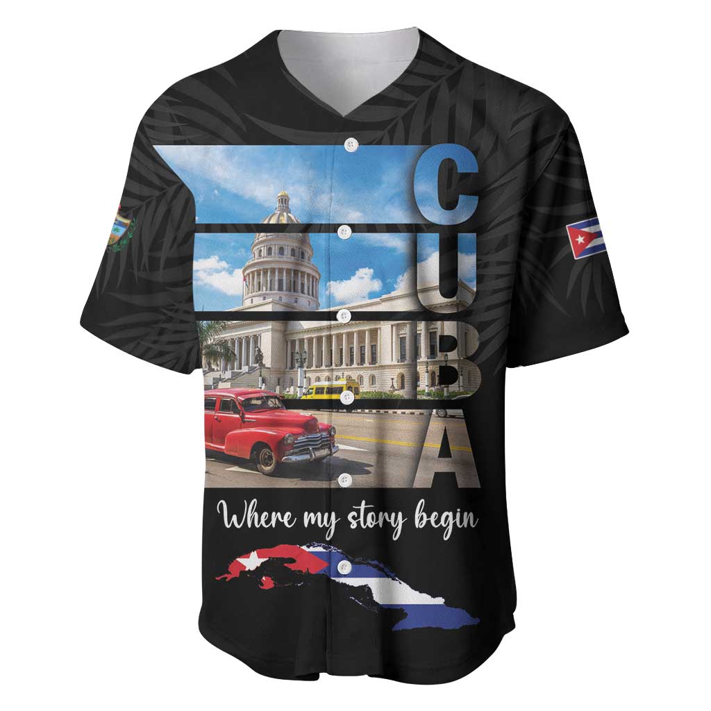 Cuba El Capitolio Baseball Jersey Where My Story Begin - Wonder Print Shop