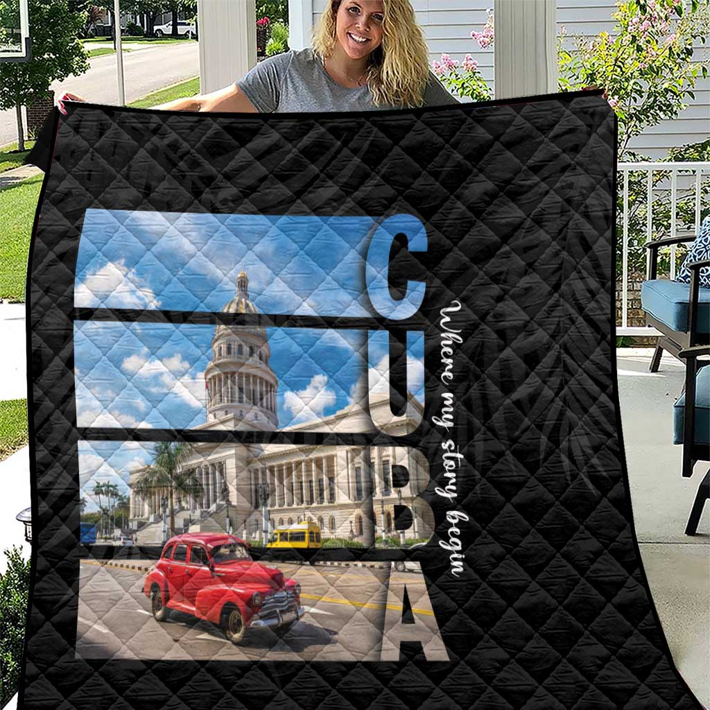 Cuba El Capitolio Quilt Where My Story Begin - Wonder Print Shop