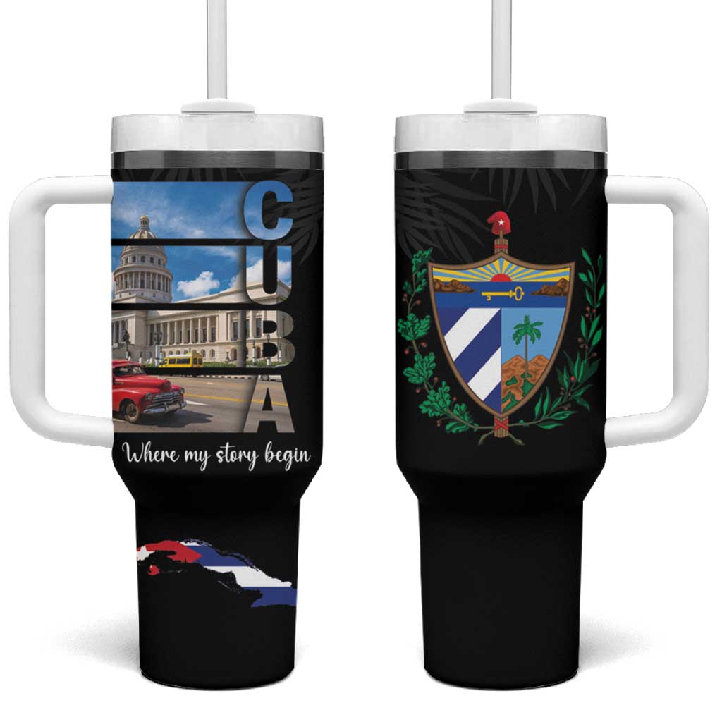 Cuba El Capitolio Tumbler With Handle Where My Story Begin