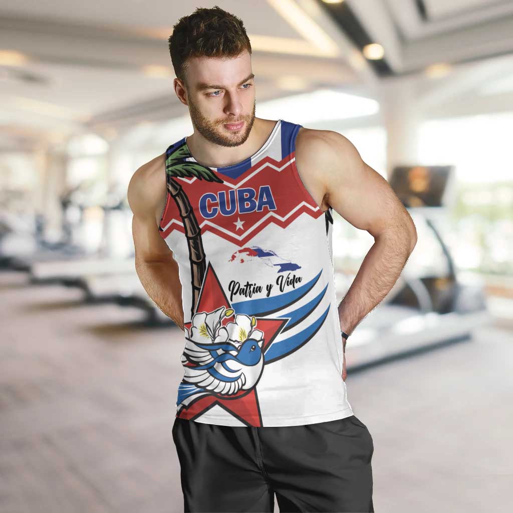 Cuba Patria Y Vida Men Tank Top Cuban Trogon Unique