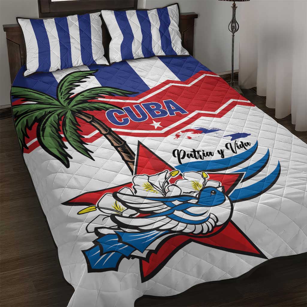 Cuba Patria Y Vida Quilt Bed Set Cuban Trogon Unique - Wonder Print Shop