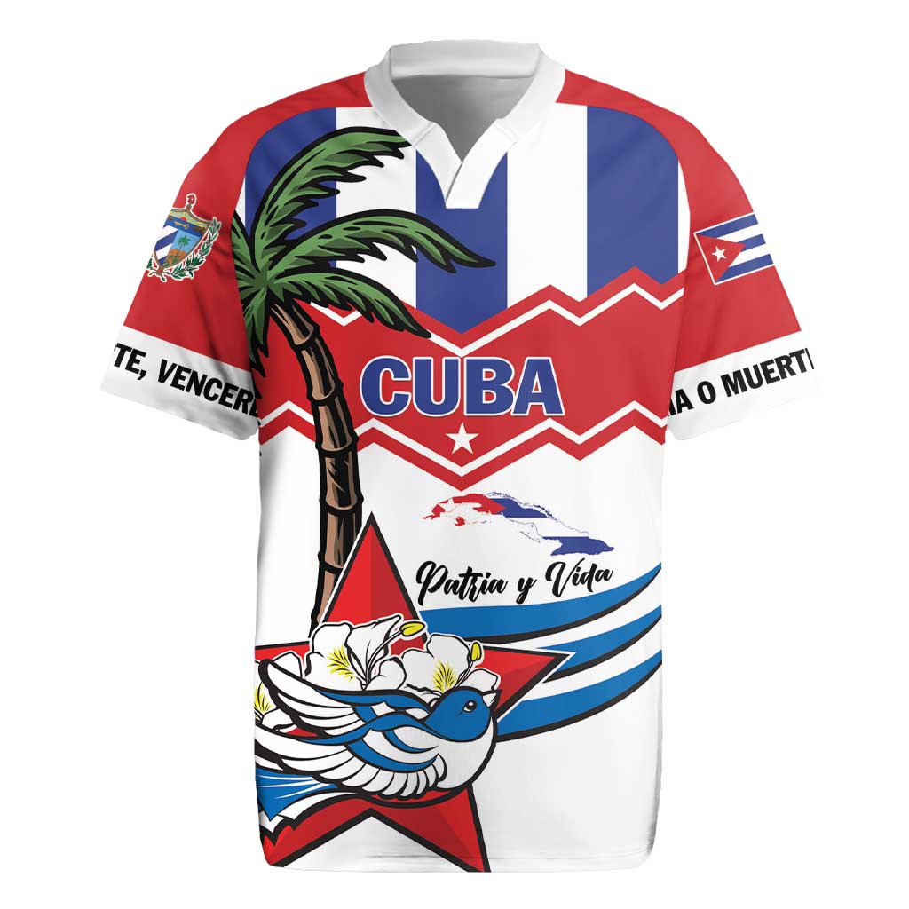 Cuba Patria Y Vida Rugby Jersey Cuban Trogon Unique