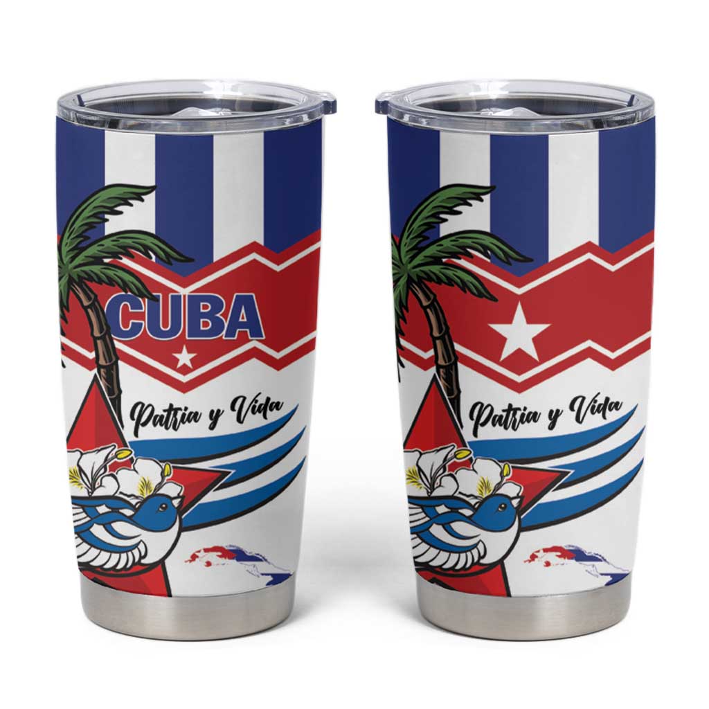 Cuba Patria Y Vida Tumbler Cup Cuban Trogon Unique