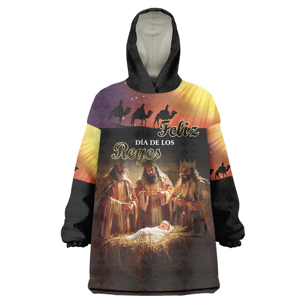 Three Kings Day Wearable Blanket Hoodie Epiphany Dia de los Reyes