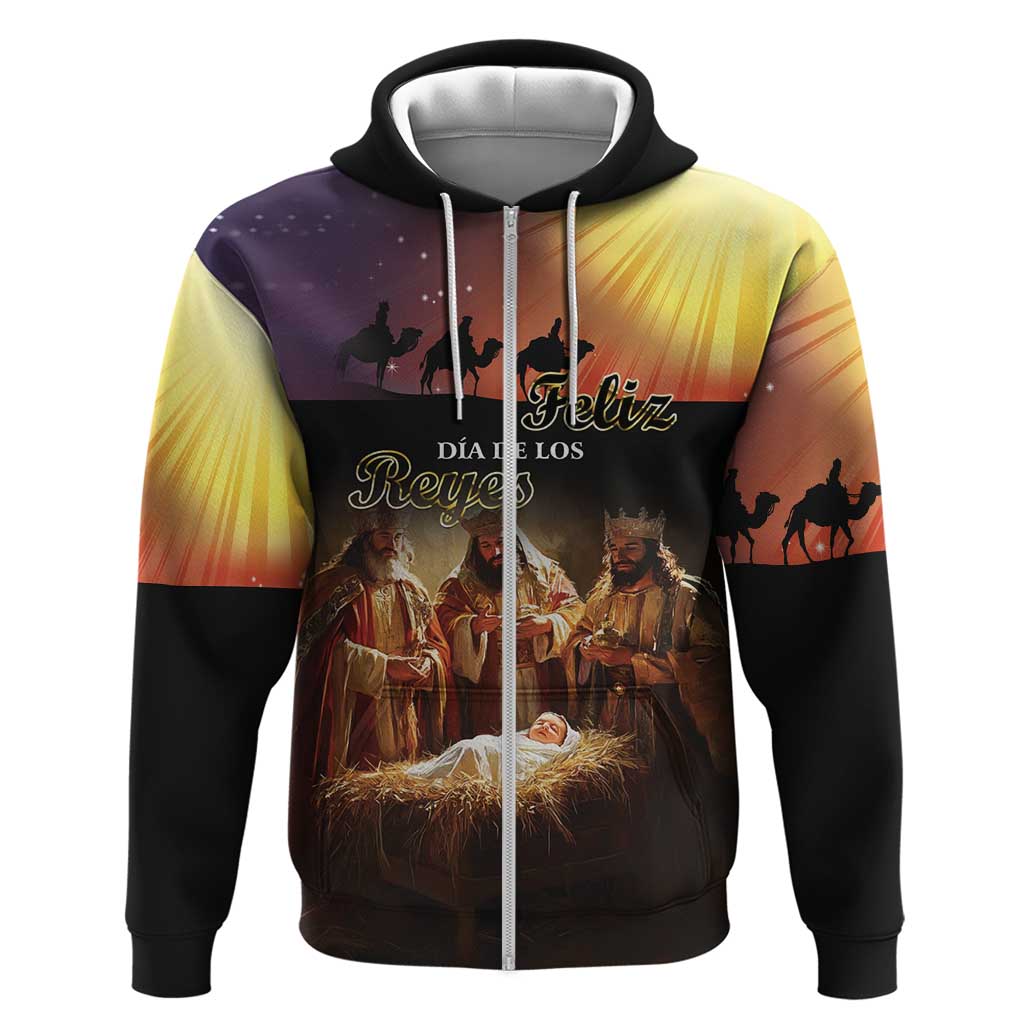 Three Kings Day Zip Hoodie Epiphany Dia de los Reyes - Wonder Print Shop