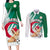 Algeria Football Couples Matching Long Sleeve Bodycon Dress and Long Sleeve Button Shirt Go Les Fennecs - Wonder Print Shop