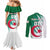 Algeria Football Couples Matching Mermaid Dress and Long Sleeve Button Shirt Go Les Fennecs