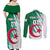 Algeria Football Couples Matching Off Shoulder Maxi Dress and Long Sleeve Button Shirt Go Les Fennecs - Wonder Print Shop