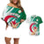 Algeria Football Couples Matching Off Shoulder Short Dress and Hawaiian Shirt Go Les Fennecs - Wonder Print Shop