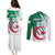 Algeria Football Couples Matching Puletasi and Long Sleeve Button Shirt Go Les Fennecs - Wonder Print Shop