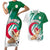 Algeria Football Couples Matching Short Sleeve Bodycon Dress and Hawaiian Shirt Go Les Fennecs - Wonder Print Shop