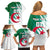 Algeria Football Family Matching Off Shoulder Short Dress and Hawaiian Shirt Go Les Fennecs - Wonder Print Shop