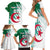 Algeria Football Family Matching Short Sleeve Bodycon Dress and Hawaiian Shirt Go Les Fennecs - Wonder Print Shop