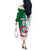 Algeria Football Off The Shoulder Long Sleeve Dress Go Les Fennecs - Wonder Print Shop