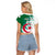 Algeria Football Raglan Cropped T Shirt Go Les Fennecs