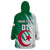 Algeria Football Wearable Blanket Hoodie Go Les Fennecs - Wonder Print Shop