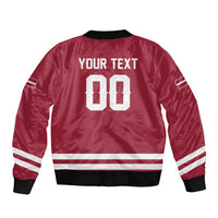 Custom Hockey 2026 Latvia Bomber Jacket Latvians Go Champions