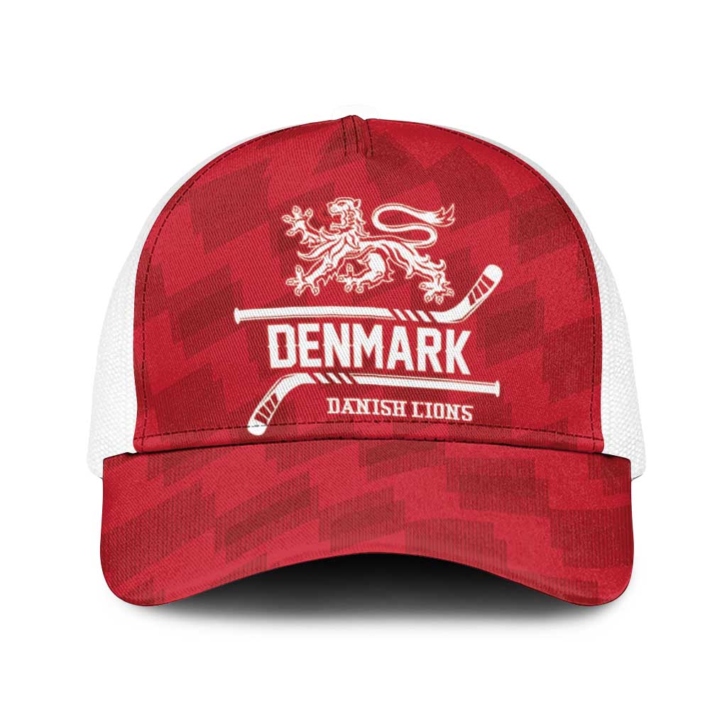 Hockey 2026 Denmark Baseball Net Cap Danish Lions Go Champions