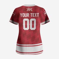 Custom Hockey 2026 Denmark Scrub Top Danish Lions Go Champions
