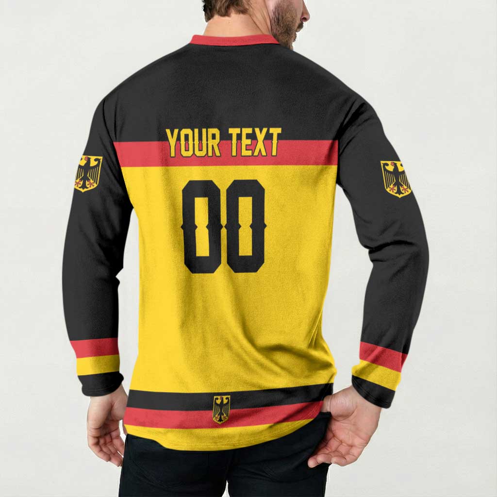 Custom Hockey 2026 Germany Button Sweatshirt Trager der Adler