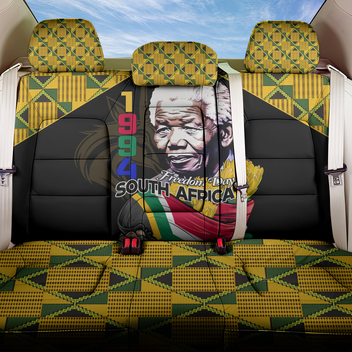 South Africa Freedom Day 2024 Back Car Seat Cover Happy 30th Anniversary - Wonder Print Shop