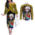 South Africa Freedom Day 2024 Couples Matching Off The Shoulder Long Sleeve Dress and Long Sleeve Button Shirt Happy 30th Anniversary