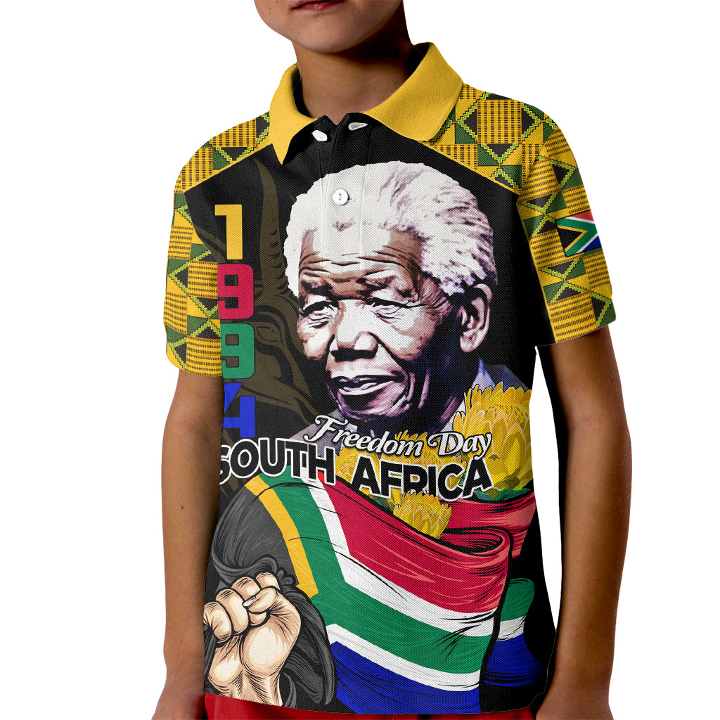 South Africa Freedom Day 2024 Kid Polo Shirt Happy 30th Anniversary - Wonder Print Shop