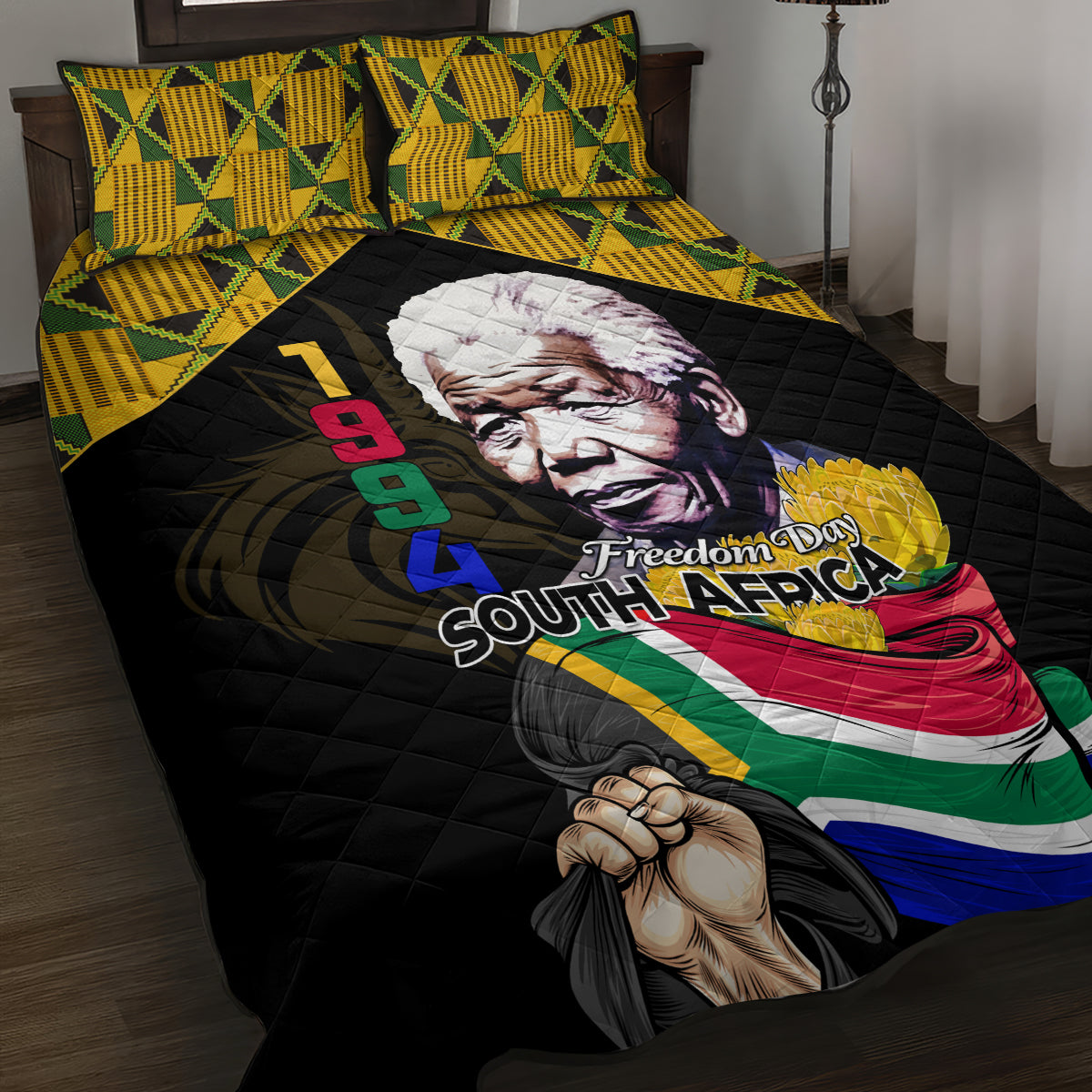 South Africa Freedom Day 2024 Quilt Bed Set Happy 30th Anniversary - Wonder Print Shop