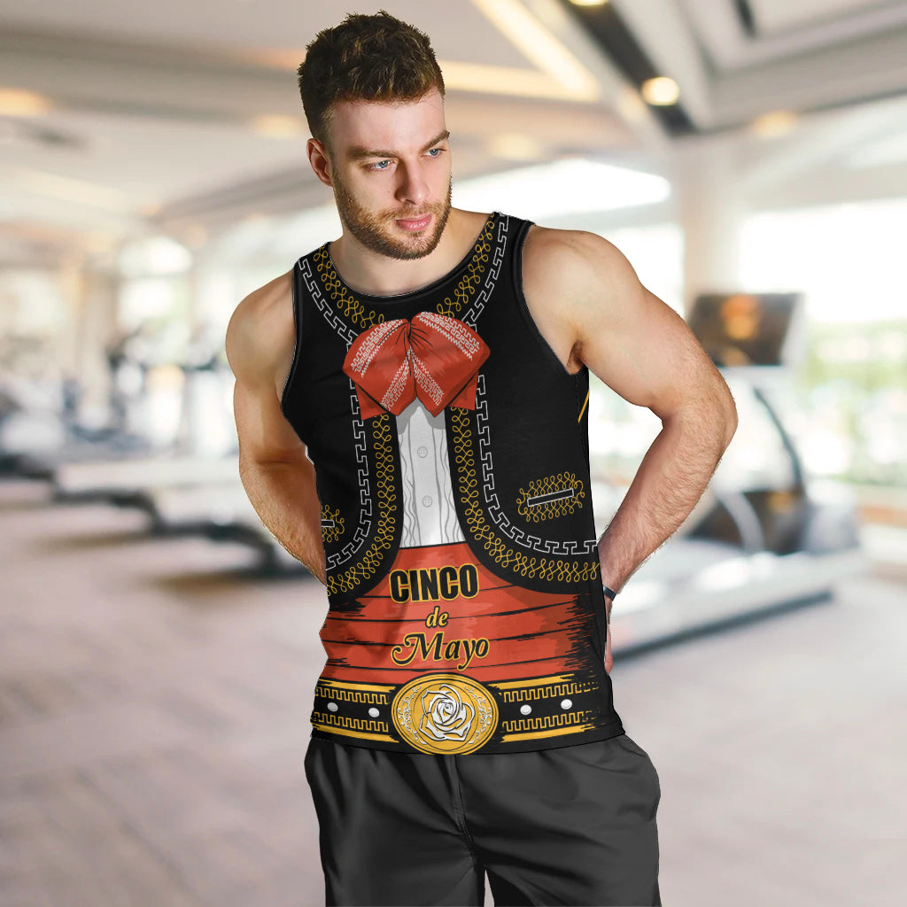 Cinco de Mayo 2024 Men Tank Top Traje de Charro Style - Wonder Print Shop