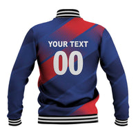 Custom England Cricket Baseball Jacket Come On Three Lions