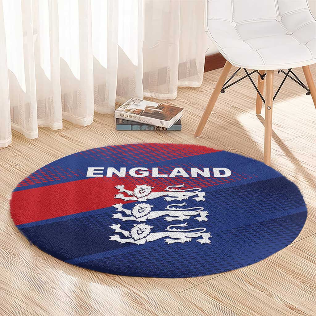 England Cricket Round Carpet Come On Three Lions