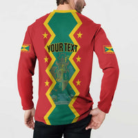 Personalized Grenada 1974 Button Sweatshirt Proud To Be Grenadian