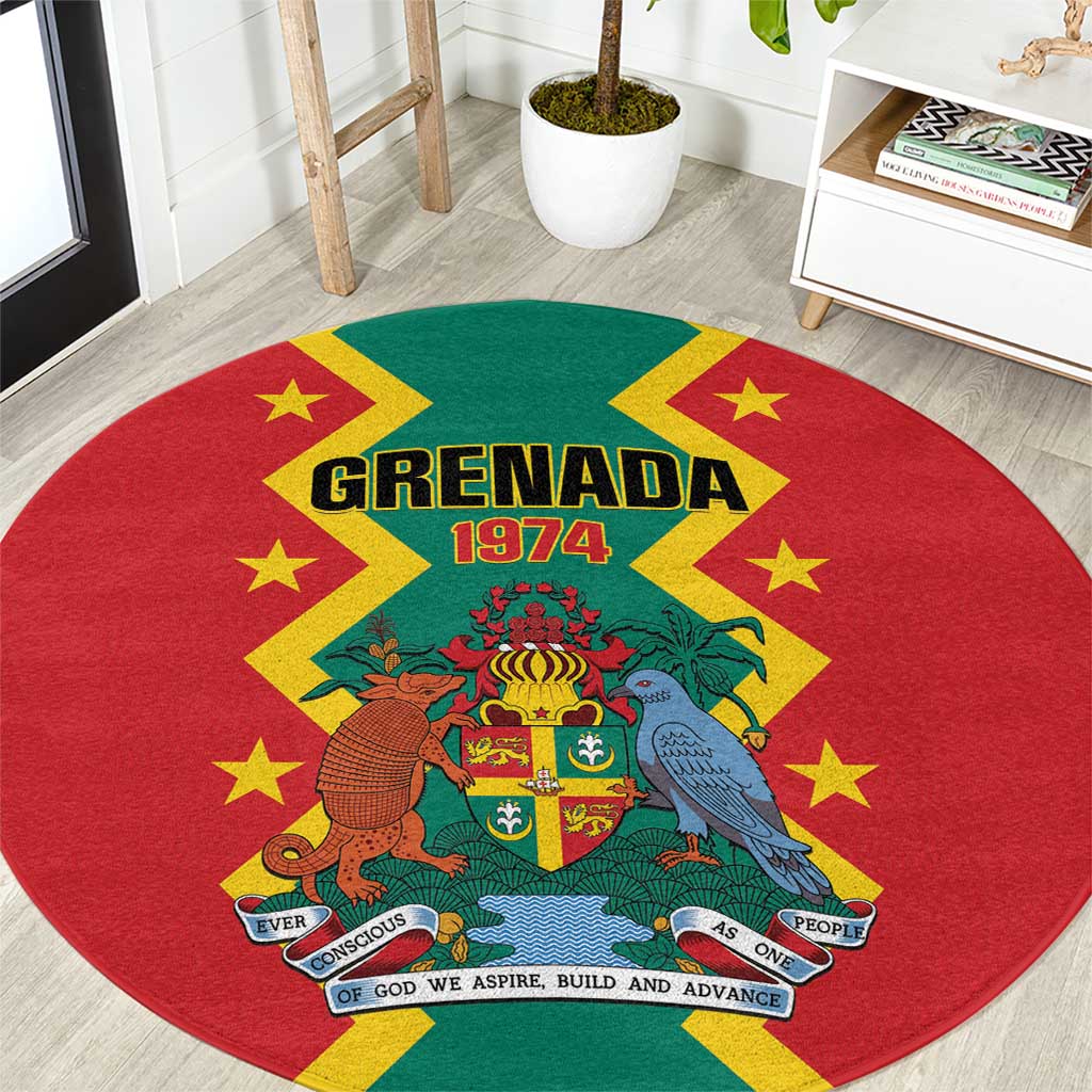 Grenada 1974 Round Carpet Proud To Be Grenadian