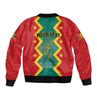 Personalized Grenada 1974 Sleeve Zip Bomber Jacket Proud To Be Grenadian