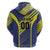 Custom Barbados Football Zip Hoodie Go Champions Bajan Tridents